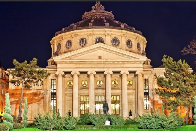 4h Bucharest Panoramic Tour by Car with stops - Piaka Revolukiei and Palatul CEC: the wrap-up that sticks