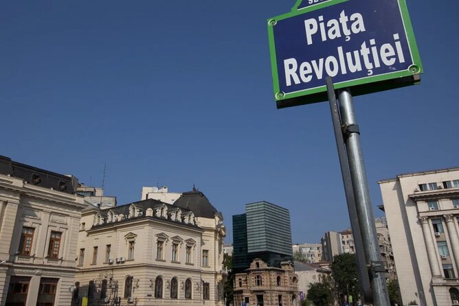 Best Walking Tour of Bucharest's City Center - 2.5 hours - Revolution Square and the Memorialul Renasterii, nicknamed the potato