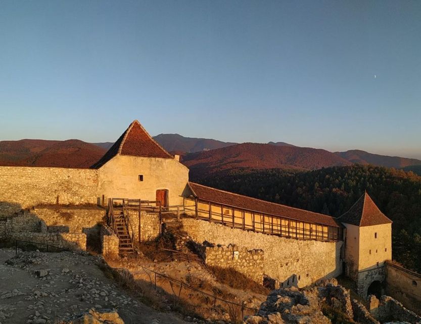 Brasov: Bear Sanctuary, Bran Castle & Rasnov Fortress Tour - Rasnov Fortress: Hilltop Stone and Mountain Views