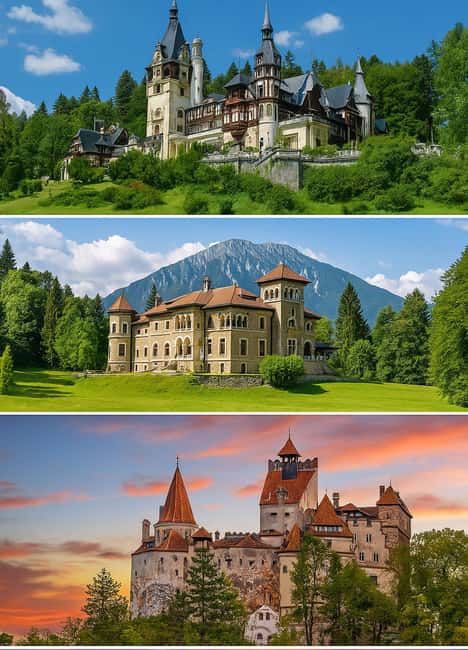 Bucharest: 3 Castles Day Trip Dracula, Peles & "Wednesday" - A one-day castle circuit from Bucharest