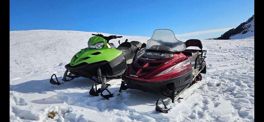Bucharest: Carpathian Snowmobile / ATV Adventure Tour - Private Carpathian snow ride plus Peles Castle, what the $72 really covers