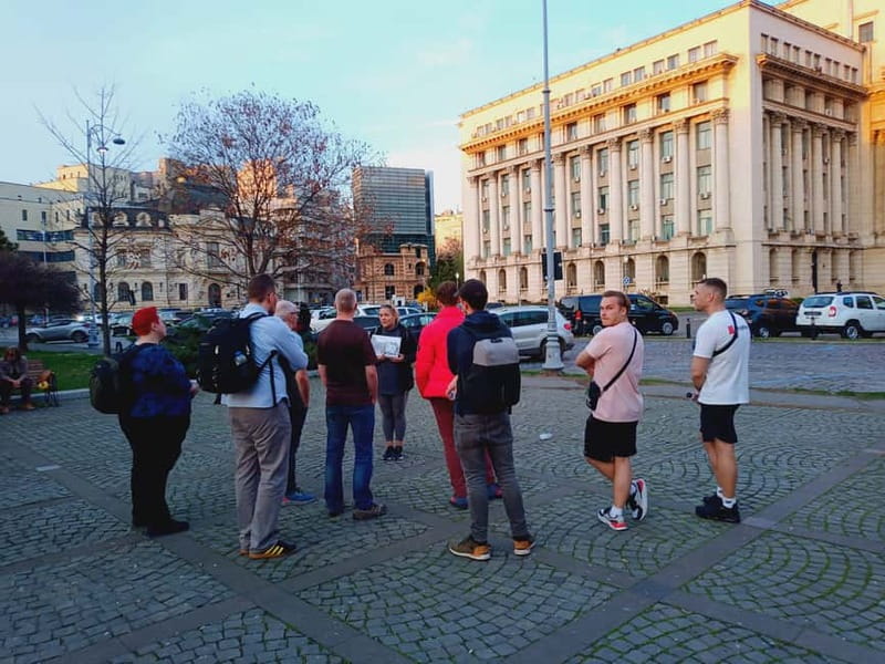 Bucharest: Communism and History Guided City Walking Tour - Calea Victoriei and the Secret Police symbols