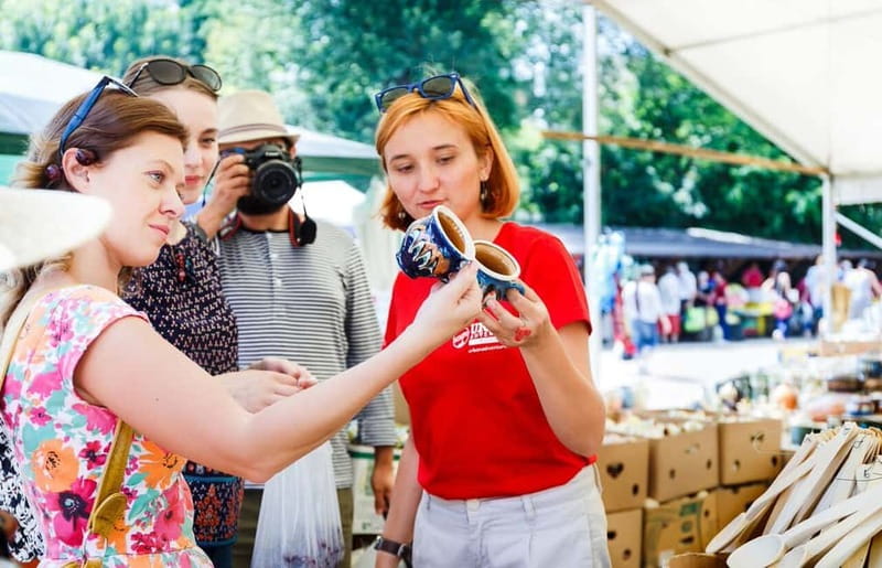 Bucharest: Hidden Markets Walking Tour with Tastings - Mici with mustard and cold beer, plus the cheese and snack rhythm