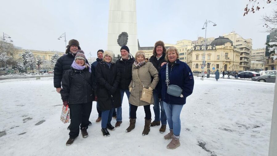 Bucharest: Relics of Communism 3-Hour Walking Tour - Revolution Square and the balcony where the last speech landed