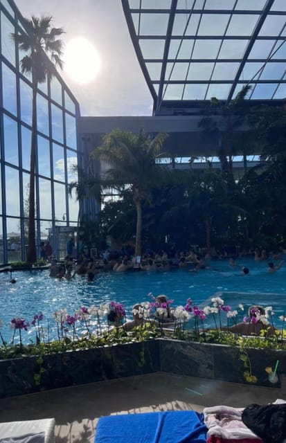 Bucharest: Therme Night Show Ticket with Transfer - The glow-and-music light show: how to enjoy it without rushing