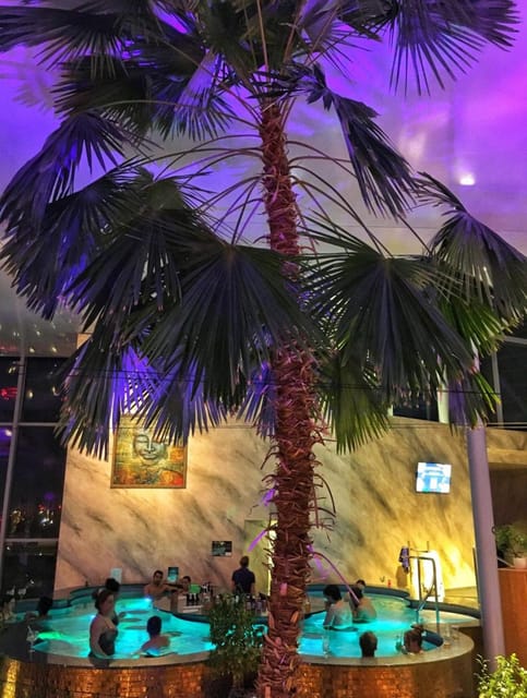 Bucharest: Therme Spa Night Experience with Transfer - Therme Bucharest at night: the palm grove effect you’ll feel fast