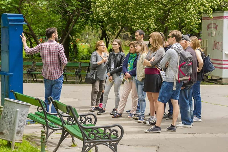 Bucharest: Tour of Old Town, Calea Victoriei & Communism - Stavropoleos Church, the center’s active monastery break