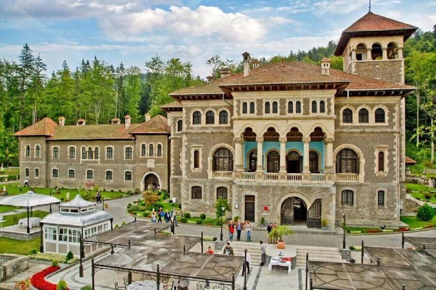 Bucharest : Wednesday, Dracula & Peles 3 Castles Tour 1 Day - Cantacuzino Castle and Nevermore Academy: the Wednesday filming exterior