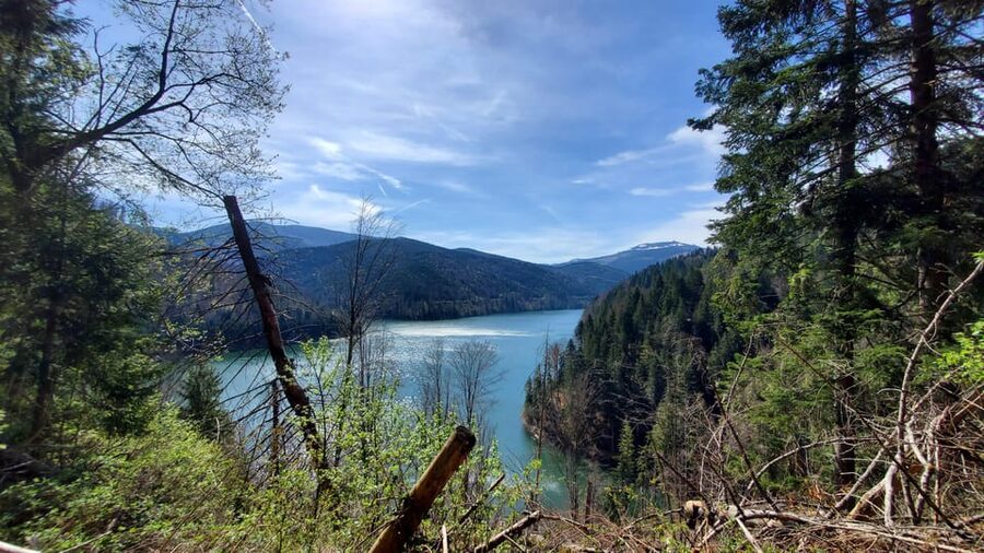 From Cluj: Mountain Bike around Lake Dragan - Epic forest roads, the descent toward the lake end