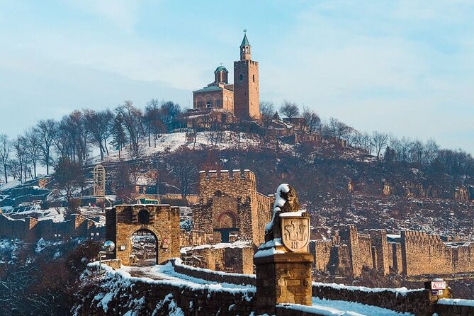 Hike Bulgaria Love Swing, Veliko Tarnovo and Tarevet Fortress - Tsarevets Fortress: medieval stronghold views plus a church with an Art Deco look