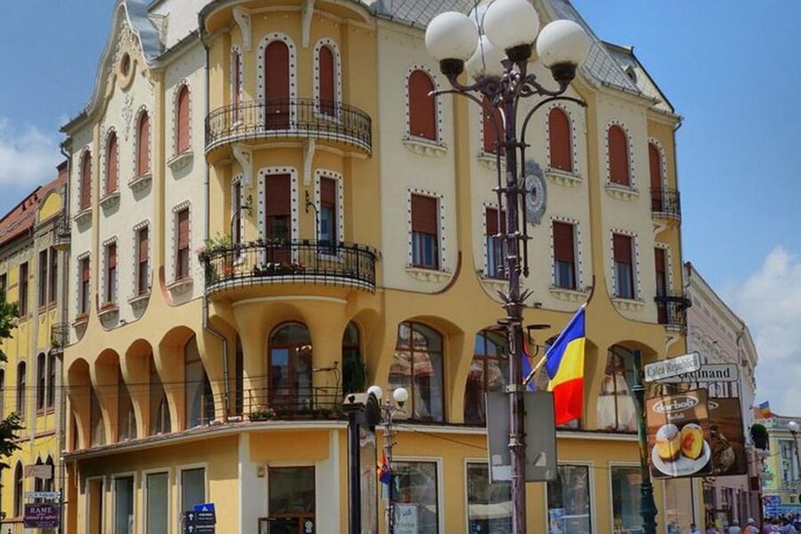 Oradea city tour - Orthodox Synagogue: the longest guided stop, plus a small entrance fee