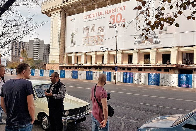 Private -RedPatrol Tour of Bucharest with a Romanian Vintage Car - House of the Free Press and the old boulevards of Bucharest