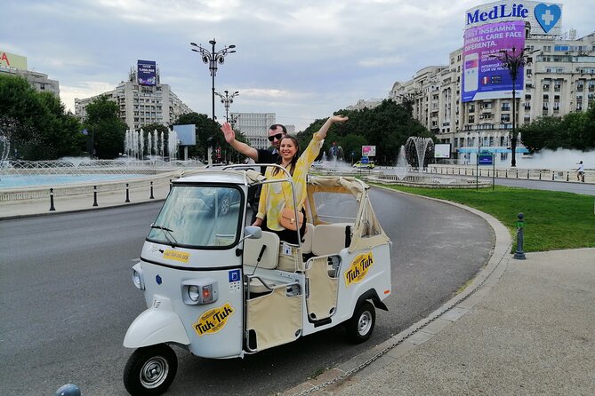 Tuk Tuk Bucharest Tour - Unique Experience in town! - Bucharest Fountains, Victory Square, and Dorobanti’s High-End Side